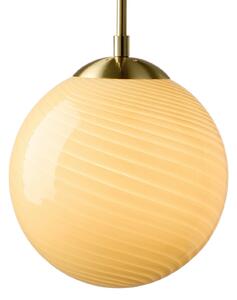 Lampada a sospensione Halo Design, CANDY BALL, dimmerabile, Beige, Soggiorno, Vetro, Design