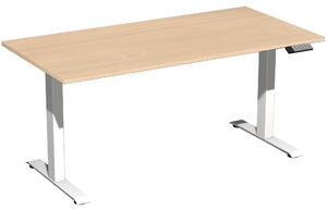 Tavolo Elevate Plus 1600x800x630-1280mm bianco/faggio