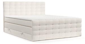 Letto boxspring color crema con contenitore 200x200 cm Blend – Maison de Rêve