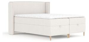 Letto boxspring crema con spazio contenitivo 180x200 cm Monpelli - Maison de Rêve