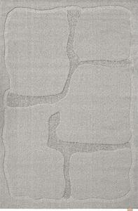 Tappeto in lana grigio 160x230 cm Morphic Organica - Agnella