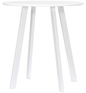 HOMCOM Tavolo da pranzo Tavolo da cucina rotondo Tavolino con gambe smussate Bianco