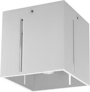 Plafoniera grigia G9 alluminio angolare piccola lampada da soffitto moderna