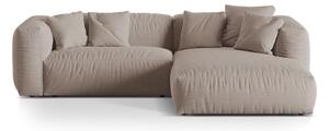 Divano angolare componibile beige (angolo destro) Martina - Micadoni Home