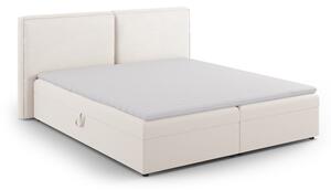 Letto boxspring color crema con contenitore 140x200 cm Arendal – Cosmopolitan Design