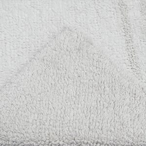 Tappeto bagno rettangolare Remix in cotone bianco 80 x 50 cm