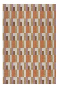 Tappeto in colore arancio-naturale 155x230 cm Riley Block Geo - Flair Rugs