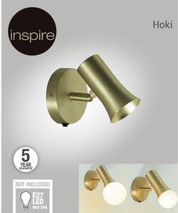 Applique glamour Hoki oro, in metallo, D. 7 cm 12 x 14.6 cm, INSPIRE