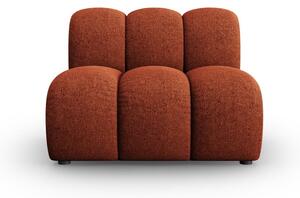 Poltrona color mattone con rivestimento in ciniglia Lupine – Micadoni