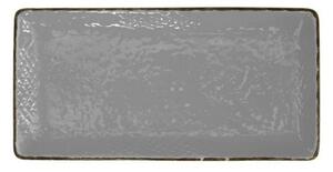 Piatto Sushi 30x15 in Ceramica - Set 4 pz - Colore Grigio - Preta
