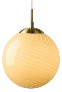 Lampada a sospensione Halo Design, CANDY BALL, dimmerabile, Beige, Soggiorno, Vetro, Design