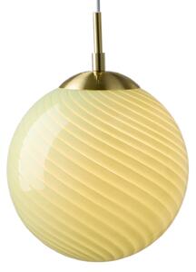 Lampada a sospensione Halo Design, CANDY BALL, dimmerabile, Verde, Soggiorno, Vetro, Design