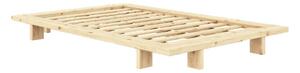 Letto singolo di colore naturale in pino massiccio con rete inclusa 120x200 cm Japan – Karup Design