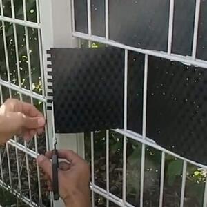Rotolo basso rivestimento in rattan H19xL200 cm privacy frangivista antivento per balconi ringhiere Brixo - Brown
