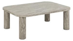 Tavolino grigio chiaro effetto marmo 75x100 cm Solano - Actona