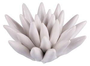 Riccio di mare piccolo soprammobile decorativo in ceramica lucida Fish - White