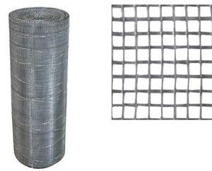 Rete tela quadra per recinzione in acciaio zincato Rotolo 20 mt. NEBRASKA - 2x2 mm. 50 cm