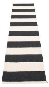 Passatoia da interno/esterno bianca e nera 70x300 cm Bob Black Vanilla – Pappelina