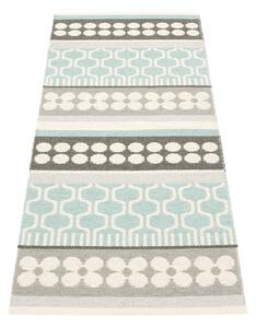 Passatoia da interno/esterno grigia/turchese 70x180 cm Asta Pale Turquoise – Pappelina