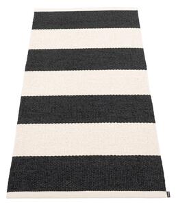 Passatoia da interno/esterno bianca e nera 70x150 cm Bob Black Vanilla – Pappelina