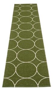 Passatoia da interno/esterno verde scuro 70x300 cm Boo Dark Olive – Pappelina