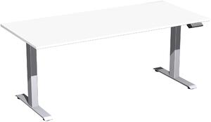 Tavolo elevatore elettrico regolabile in altezza, 1800x800x730-1230, bianco/argento
