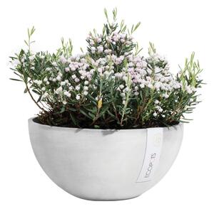 Vaso per piante e fiori Brussels ECOPOTS in plastica colore grigio chiaro H 14 cm, Ø 30 cm