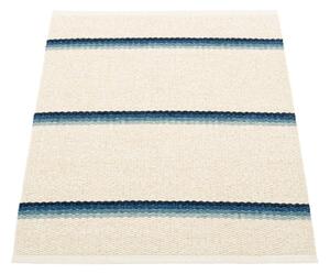 Tappeto da interno/esterno blu/color crema 70x90 cm Olle Blue Vanilla – Pappelina