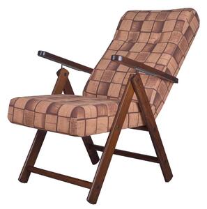 Poltrona sedia sdraio Molisana bis in legno massello regolabile in 4 posizioni