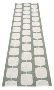 Passatoia da interno/esterno verde/color crema 70x300 cm Sten Army – Pappelina