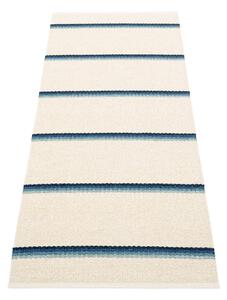Passatoia da interno/esterno blu/color crema 70x180 cm Olle Blue Vanilla – Pappelina