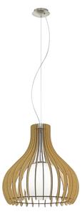 Eglo 96214 Tindori lampada a sospensione Ø 50cm nichel opaco bianco acero