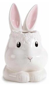 Vaso di Pasqua Coniglietto in Ceramica Lucida Bianco