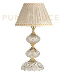 Dallas lumetto oro e cristallo 1 luce attacco e14 h.34cm