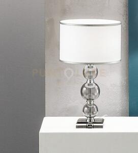 Lume piccolo tebe fume' e cromo 1 luce attacco e14 d.25cm