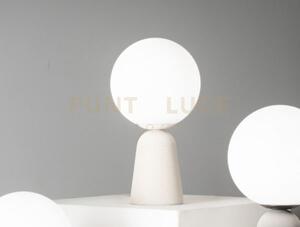 Lumetto rock bianco 1 luce attacco e14 d.15cm