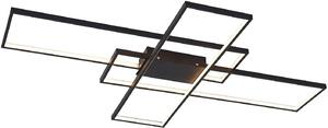 Lindby Plafoniera LED Tetson, nero, metallo, dimmerabile