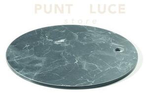 Base piantana velvet marmo nero d.43cm per lampada da terra