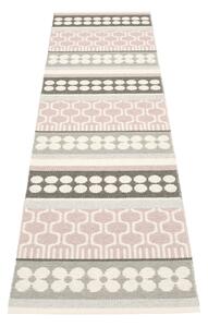 Passatoia da interno/esterno rosa chiaro/grigia 70x270 cm Asta Pale Rose – Pappelina