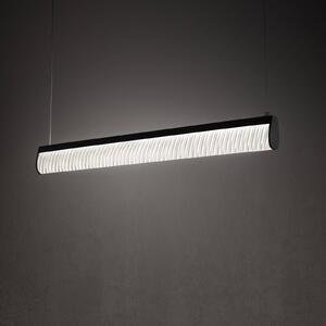 Slamp Lampada a sospensione LED Modula, plissettata, nero