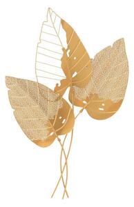 Pannello Decorativo Parete In Ferro Autumn Leaf Oro Cm 53X4X84,5