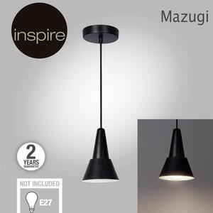 Lampadario Design Mazugi nero in metallo, D. 12 cm, L. 12 cm, INSPIRE