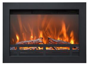 Stufa elettrica da incasso - Potenza: 1500 Watt - Larghezza: 60 cm - Materiale: Metallo - Colore: Nero - Riscaldamento d'ambiente