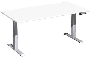 Tavolo Elevate Plus 1600x800x630-1280mm argento/bianco