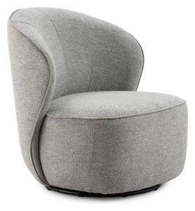 Poltrona grigio chiaro girevole Edna – MOME