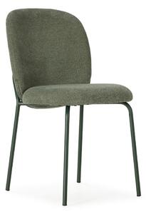 Sedie da pranzo in set verdi imbottite 4 pz Daia – Marckeric