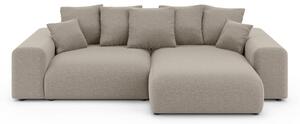 Divano angolare beige allungabile/con contenitore (con composizione variabile) Luma – Ropez