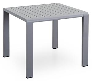 Tavolino da Giardino in Alluminio Grigio