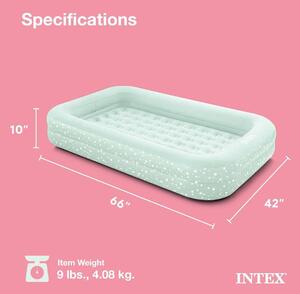 Letto gonfiabile per bambini, confortevole, dimensioni 88x157 cm – ideale per viaggi e per l'uso domestico