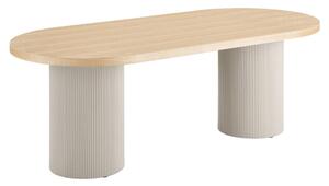 Tavolo da pranzo con piano effetto frassino 100x220 cm Solva – House Nordic